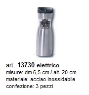 macina pepe elettrico in acciaio inox