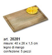 tagliere in legno di mango