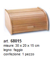 contenitore in legno per pane