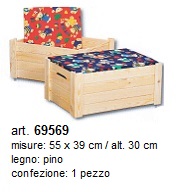 cassetta in legno con coperchio