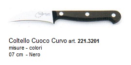 coltello cuoco curvo 