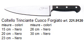 coltello trinciante cuoco forgiato
