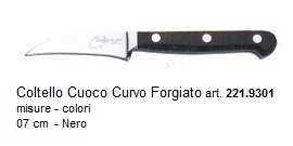 coltello cuoco curvo forgiato