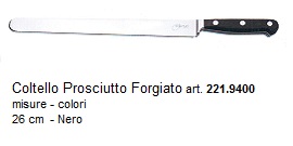 coltello prosciutto forgiato