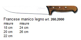 coltello francese manico legno