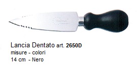 coltello da formaggio modello lancia dentato