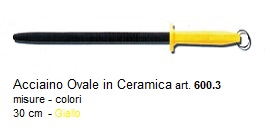 acciaino ovale in ceramica